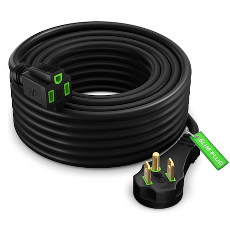 Maximm 25ft 16AWG Low Profile Flat Plug Extension Cord, White IGR-P030P-LA005H-25