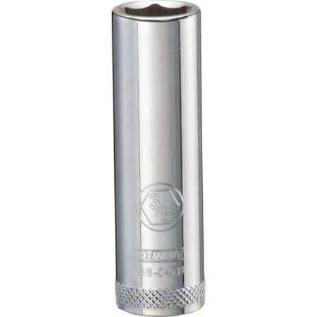 Dewalt Deep Socket, 1/4in Hex Drive, 3/8in, 6 pt DWMT86047OSP
