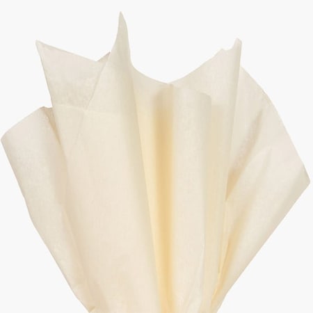 Nashville Wraps Cream Color Tissue Paper, 20x30, 24 Soft Fold Sheets, 24PK CTQCM