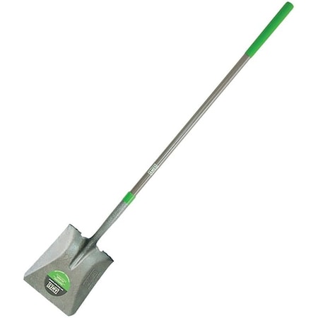 Ames Shovel, 9-3/4 in W Blade, Steel Blade, Fiberglass Handle, Cushion Grip Handle, 56-1/4 in L Handle 25337100