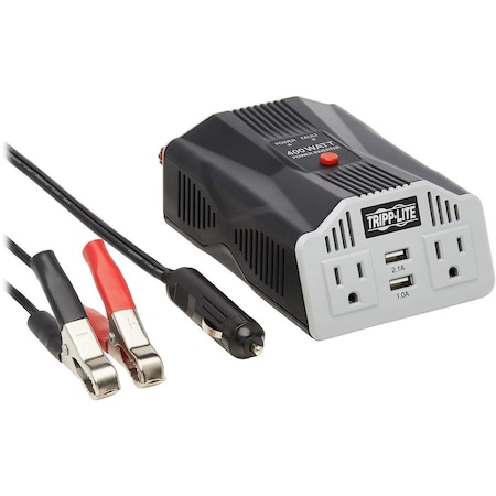 Tripp Lite Car Inverter, 400W, CLA, 2 5-15R2 USB PV400USB