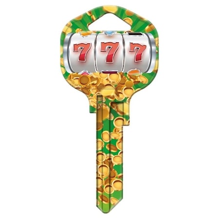 Hy-Ko Key Blank, Painted, For: Kwikset KW1, Titan KW10 Keyways 15005KW1-LUCK