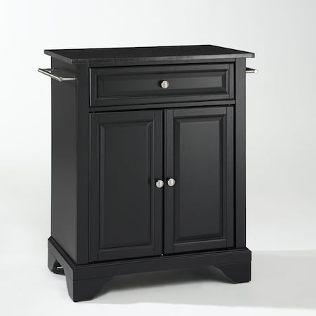Crosley Lafayette Granite Top Portable Kitchen Island/Cart KF30024BBK