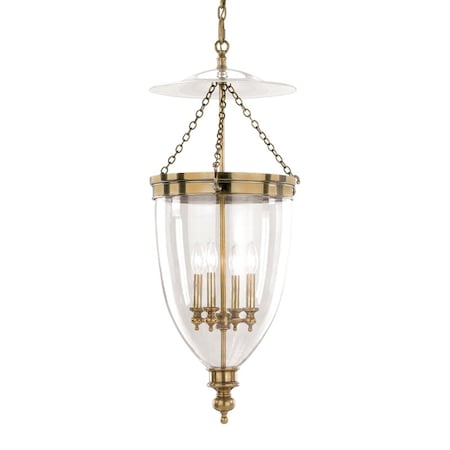 Hudson Valley Lighting Hanover 4 Light Pendant 15.5 In. Aged Brass 143-AGB