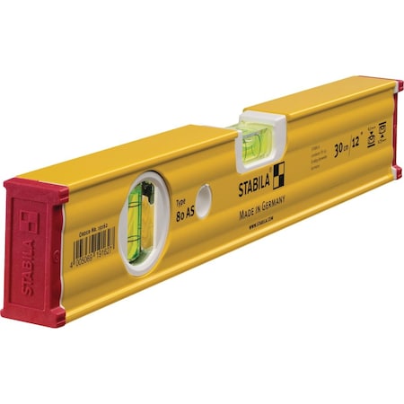 Stabila 12'' Aluminum Type 80 AS Box Level 29012