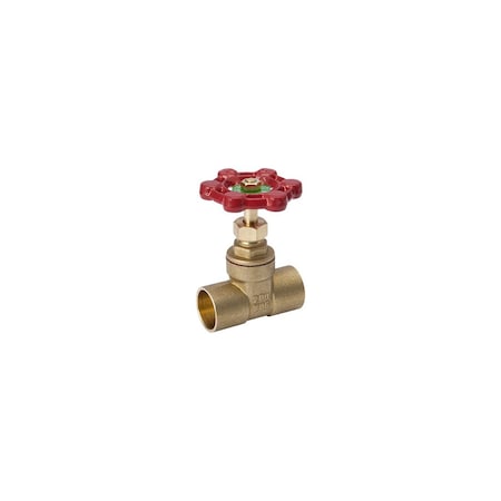 B&K ProLine Series Gate Valve, 3/4 in Connection, Sweat, 200/125 psi Pressure, Brass Body 170-4-34