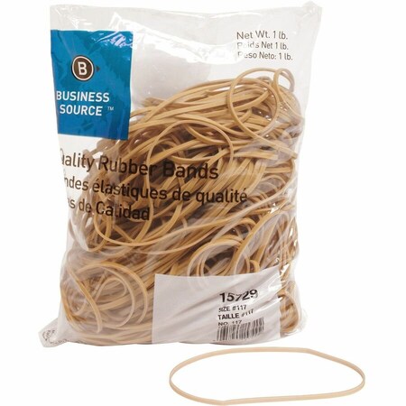 Business Source Rubber Band, Beige, Rubber, PK200 BSN15729