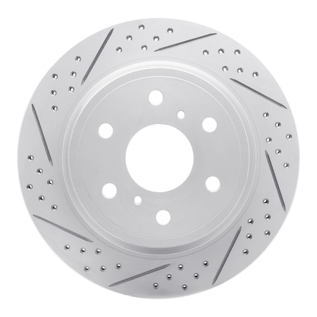 Dynamic Friction Co DFC Geoperformance Rotor - Drilled and Slotted 830-48053L