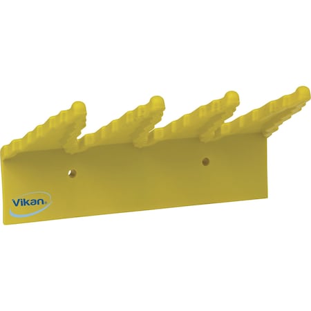 Vikan 9.4 in. Basic Wall Bracket, Yellow 6156
