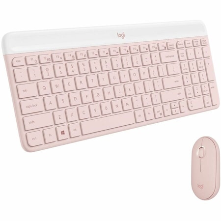 Logitech Slim Wireless Keyboard and Mouse Combo MK470 (Rose) 920-011311