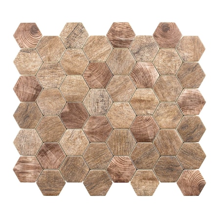 Andova Tiles ANDOVA TILES Terrain 2" x 2" Glass Honeycomb Mosaic Wall & Floor Tile ANDTER257