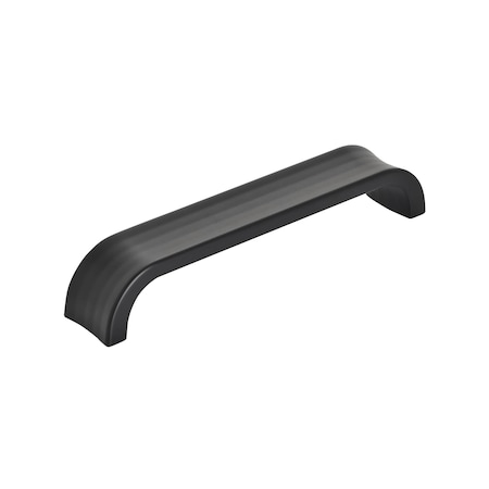 Amerock Concentric 5-1/16 in 128 mm Center-to-Center Matte Black Cabinet Pull BP36813MB