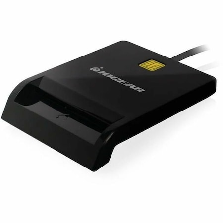 Iogear USB Smart Card Reader (Non-TAA) - Contact - Cable - USB 2.0 - Black GSR212