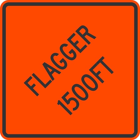 Lyle Flagger 1500FT, 30x30, Diamond Grade, Orange G-14945-DG_30x30