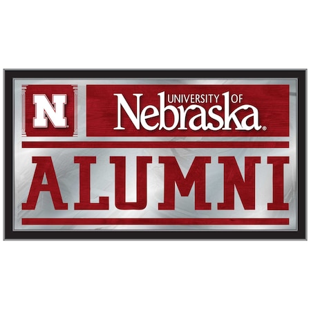 Holland Bar Stool Co Nebraska 26" x 15" Alumni Mirror MAlumNebrUn