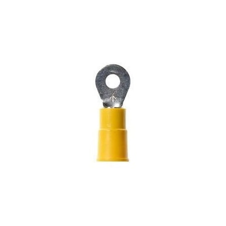 3M Wire Terminal, #6 Stud Size, 10 AWG, Vinyl Insulated, 50 PK MV10-6RX