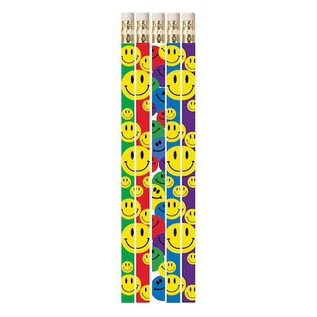 Musgrave Pencil Co Happy Face Assorted Motivational Pencils, 144PK MUS1467G