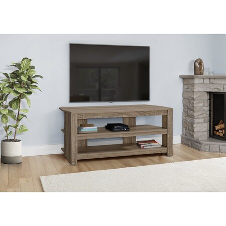 Monarch Specialties Tv Stand, 42 Inch, Console, Storage Shelves, Living Room, Bedroom, Laminate, Brown I 2569