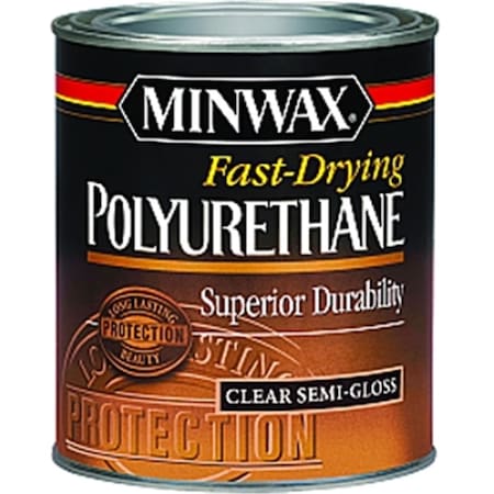 Minwax 63005 1 qt. Semi Gloss Fast Dry Polyurethane  Clear 27426630055