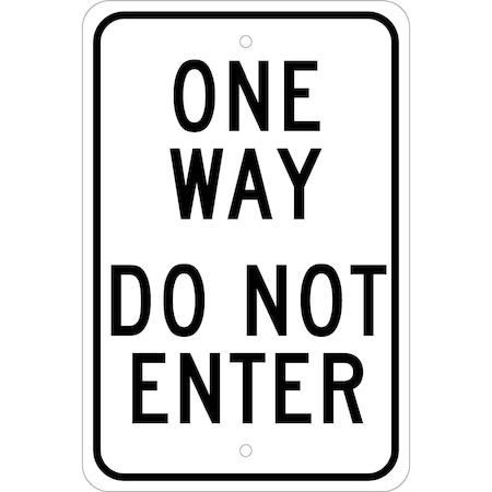 Nmc One Way Do Not Enter Sign, TM73J TM73J