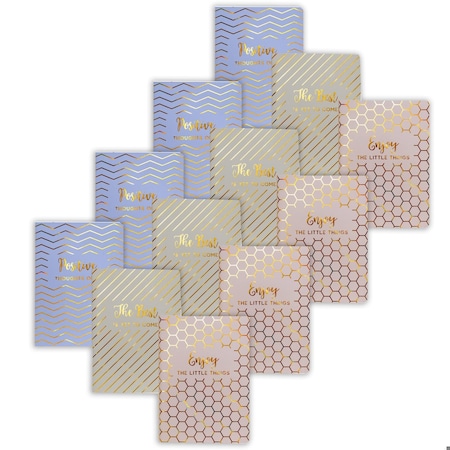 Pukka Pads Haze Exercise Books, 4.6in. x 6.8in., 3 Designs Per Set, 4PK 9979(AST)-HZE