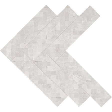 Daltile Eclessia Marble Natural Stone Double Herringbone Mosaic Polished, 7.50 SQFT Per Carton, 10PK M344DBLHERRMSPL