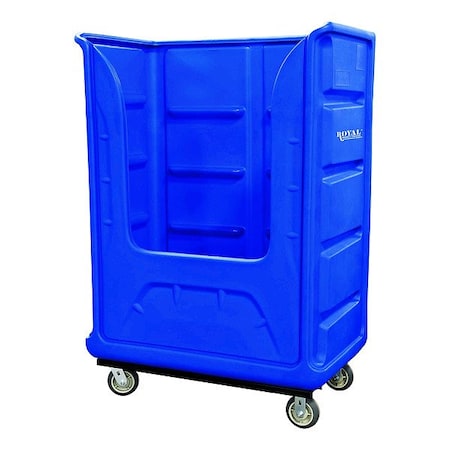 Royal Basket Trucks Poly Bulk Truck, 48 cu ft, Blue G48-BLX-BPA-6UNN