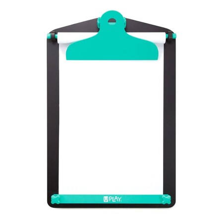 U Brands U Play Childrens Wall Easel, Premium Chalk Surface and Paper Roll, 17 x 4.72 x 25.39 Inches 169U00-01
