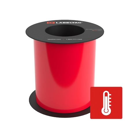 Labeltac High Temperature Supply 6in x 75ft LT9, Red LT604HT-C
