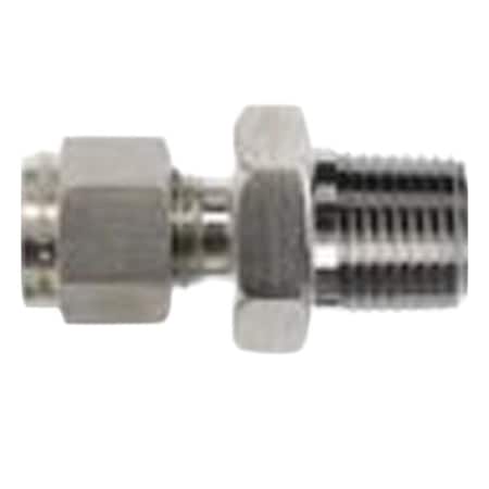Brennan Industries Strt, SS, Comp. 3/4 in, MBSPP 1/8 in NS7000-12-12-SS