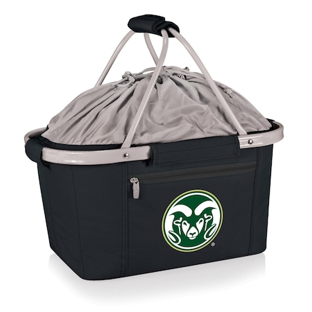 Picnic Time Family Of Brands NCAA Colorado State Rams Metro Shopping Basket - Insulated Picnic Basket 645-00-175-134-0