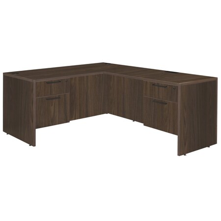 Regency Corner Desks, 29 in H, 66 in W X Wood, Neo Walnut LLD663047NW