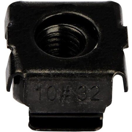 Startech.Com 10-32 Cage Nuts - 50 pack - Black (CABCAGENUTS1032) CABCAGENUTS1032