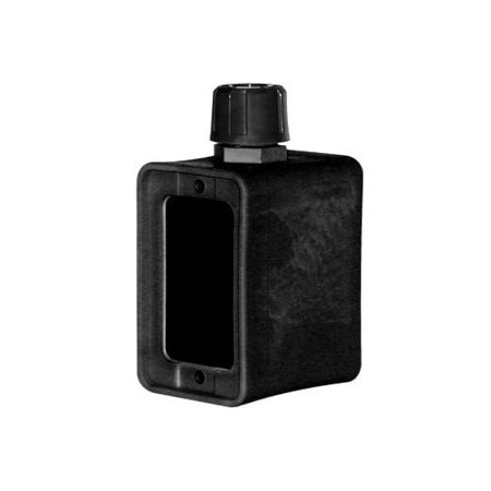 Ericson Electrical Box, Outlet Box Type, 2 Gangs, Thermoplastic Elastomer, Rectangular Shape 6130B