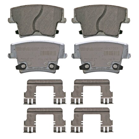 Wagner Brake OEX Rear Disc Brake Pad Set Premium Ceramic, OEX1057