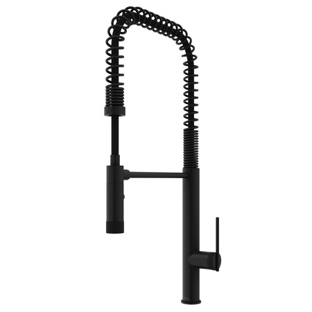 Vigo Sterling Single Handle Pull-Down Sprayer Kitchen Faucet in Matte Black VG02037MB