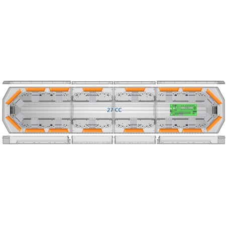 Ecco Lightbar, 52", 16 Led, S/D, 12 Vdc, Amb 27-00009-E
