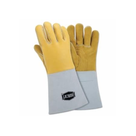Pip Top Grain Elk Welding Gloves, Top Grain Elk Hide, Medium, Gray 112-9060/M