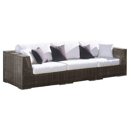 Hospitality Rattan Patio Soho 3-Piece Modular Sofa 903-1321-JBP-3PS