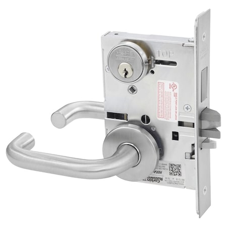 Corbin Russwin Security Institution or Utility Mortise Lock, LW Lever, A Rose, Satin Chrome ML2092 LWA 626