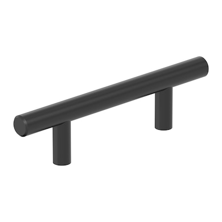 Amerock Bar Pulls Hollow 3 inch (76mm) Center-to-Center Matte Black Cabinet Pull, 25PK 25VMP37240MB