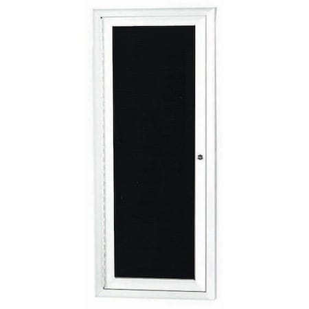 Aarco Enclosed Letter Board Directory w/ Powder Coated White Aluminum Frame, 36''Hx12''W, 1 Door ADC3612W
