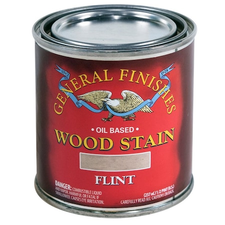 Linzer 1/2 Pt FLHP Flint Wood Stain Oil-Based Penetrating Stain 5412