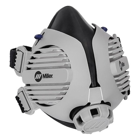 Miller Electric LPR-100(TM) Gen. II Half Mask Respirator, LPR-100 Series, P100, Snap-In Gasket, Size, S/M 295273