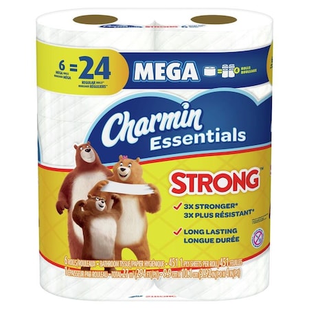Charmin STRNG 1PLY, 6PK 80370663