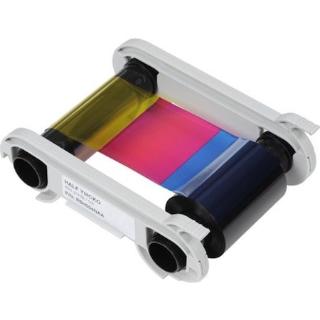 Evolis 1/2 YMCKO Color Ribbon, 400 prints / roll R5H004NAA