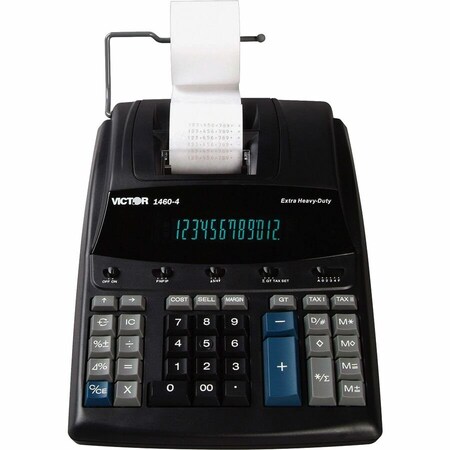 Victor Technology 1460-4 Extra Heavy-Duty Printing Calculator, Black/Red Print, 4.6 Lines/Sec 1460-4
