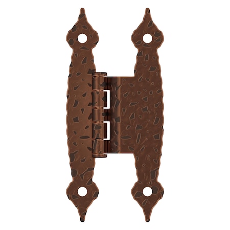 Amerock 3/8in 10 mm Offset Antique Copper Hinge - 1 Pair BPR3406AC