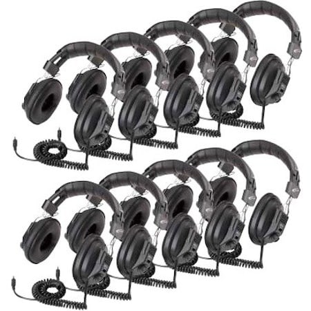 Ergoguys Califone  Stereo Mono Headphones, PK10 3068AV-10L
