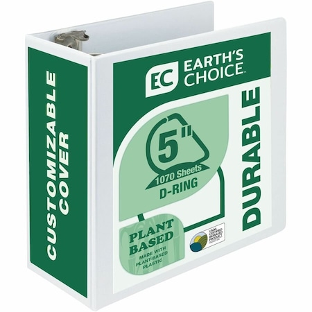 Samsill Earth's Choice Plant-based Durable View Binder - 5in Binder Capacity - Letter - 8 1/2in x 11in 16907